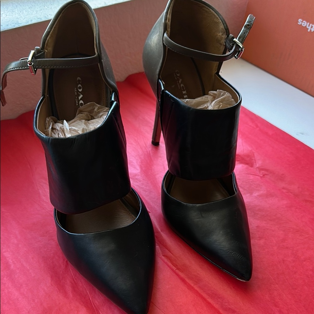 Coach Brown /Black High Heeled Shoes